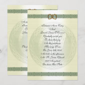 Ierse bruiloft Uitnodigingselegant Kaart (Voorkant / Achterkant)