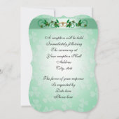 Ierse bruiloft Uitnodigingselegant Kaart (Achterkant)