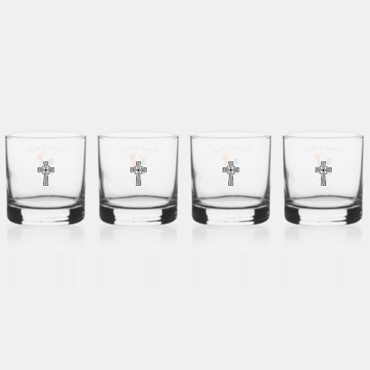Ierse bruiloft whisky glas set (Achterkant)