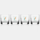 Ierse bruiloft whisky glas set (Voorkant)