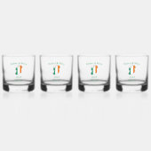 Ierse bruiloft whisky glas set (Voorkant)