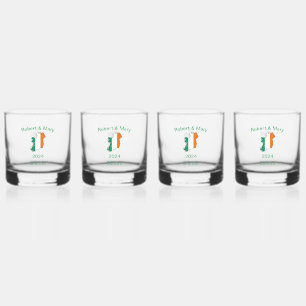 Ierse bruiloft whisky glas set