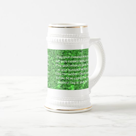 Ierse bruiloft zegen - customiz... - Gepersonalise Bierpul (Voorkant rechts)