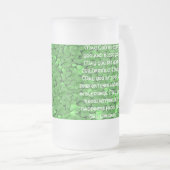 Ierse bruiloft zegen - Gepersonaliseerd - Geperson Matglas Bierpul (Voorkant rechts)