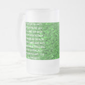 Ierse bruiloft zegen - Gepersonaliseerd - Geperson Matglas Bierpul (Voorkant links)