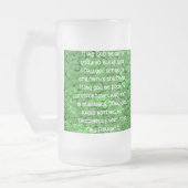 Ierse bruiloft zegen - Gepersonaliseerd - Geperson Matglas Bierpul (Links)