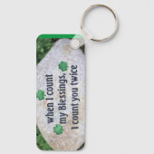 ierse bruiloft zegent sleutelketen aanpasbaar sleutelhanger (Achterkant)