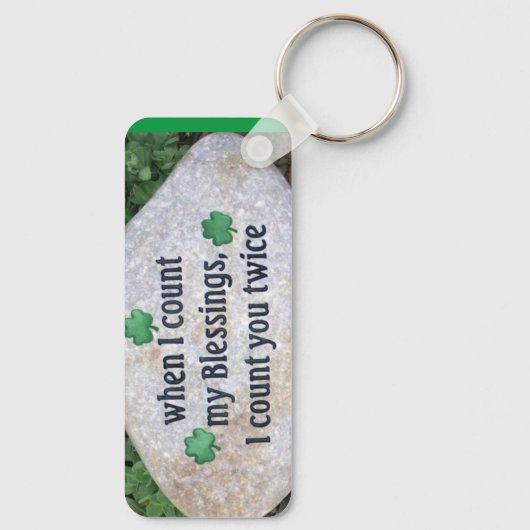 ierse bruiloft zegent sleutelketen aanpasbaar sleutelhanger (Achterkant)