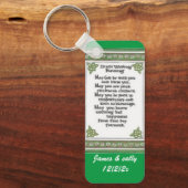 ierse bruiloft zegent sleutelketen aanpasbaar sleutelhanger (Voorkant)