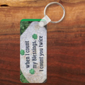 ierse bruiloft zegent sleutelketen aanpasbaar sleutelhanger (Achterkant)