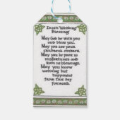 ierse bruiloft zegentas cadeaulabel (Voorkant)