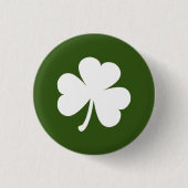 Ierse Button Shamrock | Donkergroen (Voorkant)