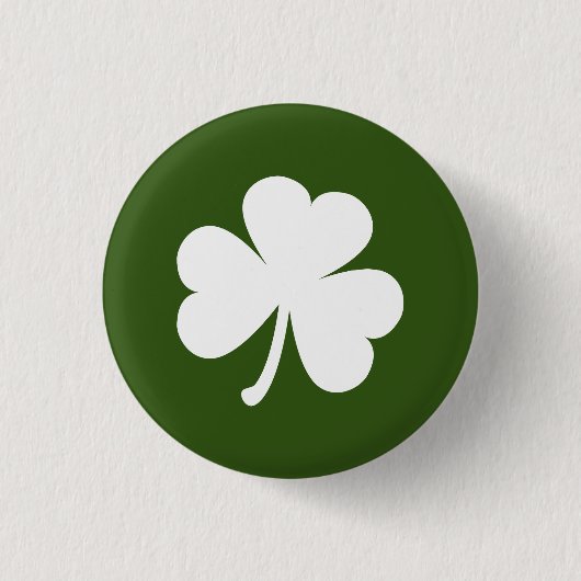  Ierse Button Shamrock | Donkergroen (Voorkant)