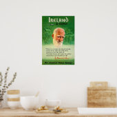 Ierse cadeau Ierland kunstprint Pan Am reisposter Poster (Keuken)