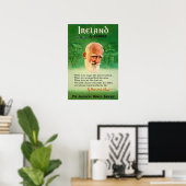 Ierse cadeau Ierland kunstprint Pan Am reisposter Poster (Thuiskantoor)