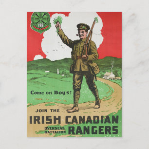 Ierse Canadese Rangers Briefkaart