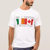 ierse canadese vlaggen t-shirt (Voorkant)