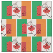 IERSE CANADESE VLAGGEN Trots erfgoed Stof (Close Up)