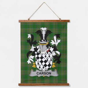 Ierse Carson Coat of Arms Familie Crest Hangend Wandkleed
