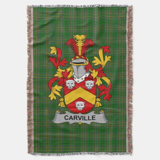 Ierse Carville of McCarville wapenschild familie Deken (Voorkant Verticaal)