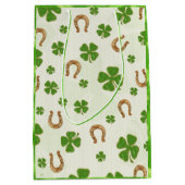 Ierse charme Whimsical MEDIUM St Patrick's Day Cadeauzakje (Voorkant)