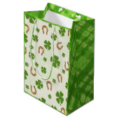 Ierse charme Whimsical MEDIUM St Patrick's Day Medium Cadeauzakje (Voorkant Gekanteld)