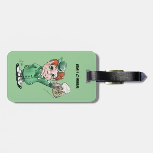 Ierse Cheers! Bagagelabel (Achterkant horizontaal)