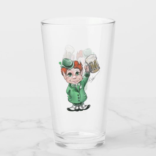 Ierse Cheers! Glazen beker (Achterkant)