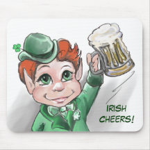 Ierse Cheers! Portrait Mousepad