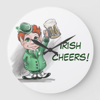 Ierse Cheers! Ronde wandklok