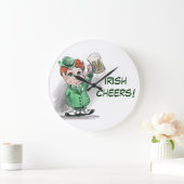 Ierse Cheers! Ronde wandklok (Huis)