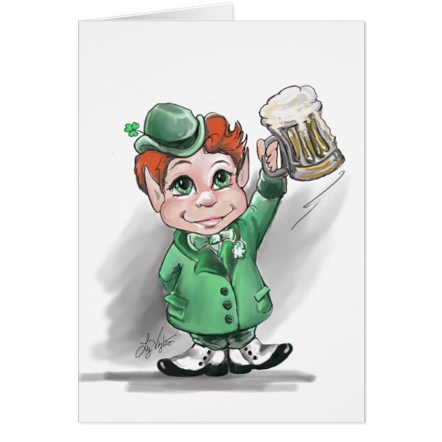 Ierse Cheers! St Patrick's Day Blank Wenskaart (Voorkant)