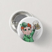 Ierse Cheers! St Patrick's Day Knop Ronde Button 3,2 Cm (Voorkant /achterkant)