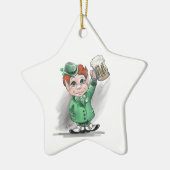 Ierse Cheers! SterrenOrnament Keramisch Ornament (Links)