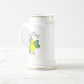 Ierse Chick Tekst Shamrock Bierpul (Voorkant links)
