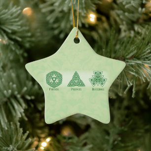 Ierse Christelijke Vrienden Zegeningen Keramisch Ornament