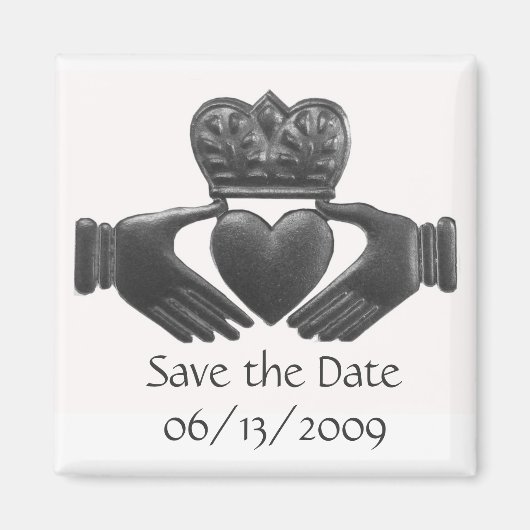 Ierse Claddagh save the date magneet (Voorkant)