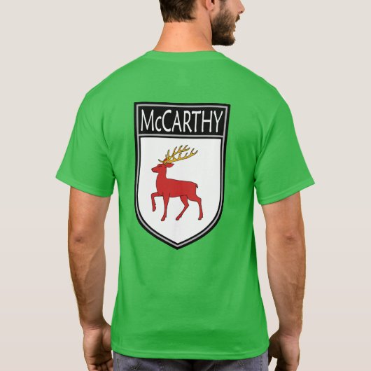 Ierse Clan Crest - McCarthy T-shirt (Achterkant)