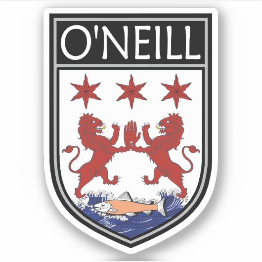 Ierse Clan Crest - O'Neill Sticker (Voorkant)