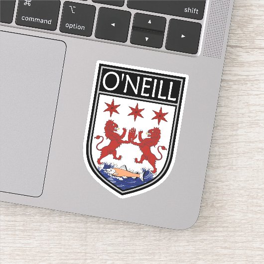 Ierse Clan Crest - O'Neill Sticker (Detail)