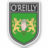 Ierse Clan Crest - O'Reilly Sticker (Voorkant)