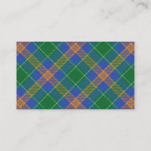 Ierse Clan MacAuliffe Tartan Plaid Visitekaartje (Achterkant)