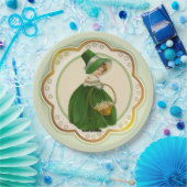 Ierse Colleen en Mand Papieren Bordje (Feest)