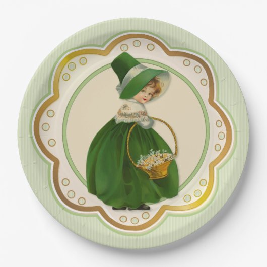 Ierse Colleen en Mand Papieren Bordje (Voorkant)