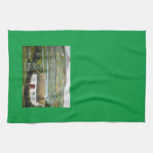 Ierse Cottage Landschap Keukenhanddoek (Horizontaal)