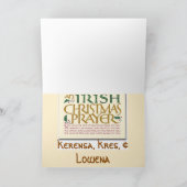 Ierse Cristmas Feestdagen Kaart (Binnen)