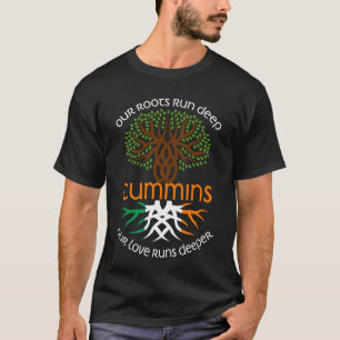 Ierse CUMMINS Familienaam Onze liefde werkt dieper T-shirt