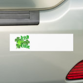 Ierse cutie bumpersticker (Op auto)