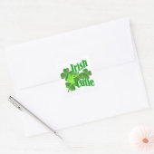 Ierse cutie vierkante sticker (Envelop)