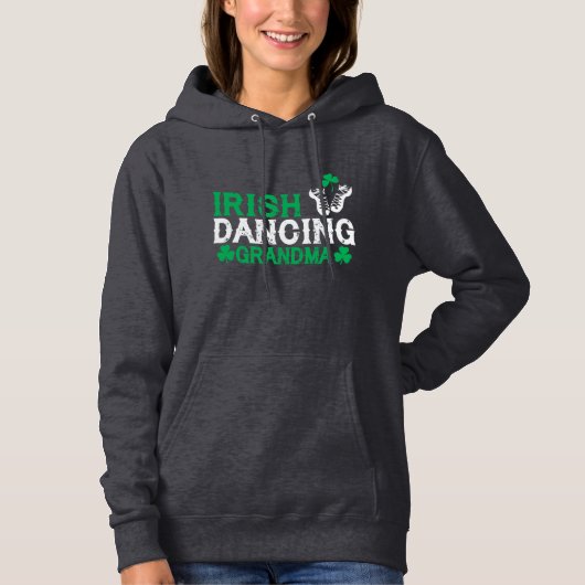 Ierse Dancing Oma Ierse Stap Dancer Vrouwen Hoodie (Voorkant)